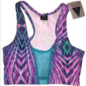 Tulum Dreamin Mesh Rave Top Bra Bralette